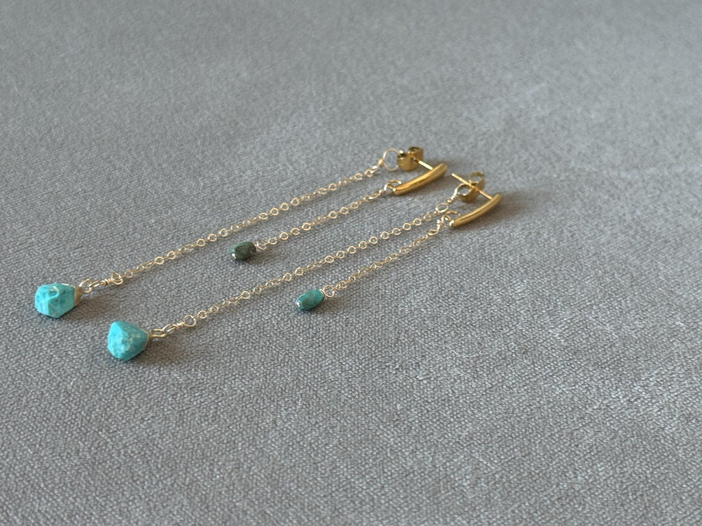 Turquoise Drip Earrings