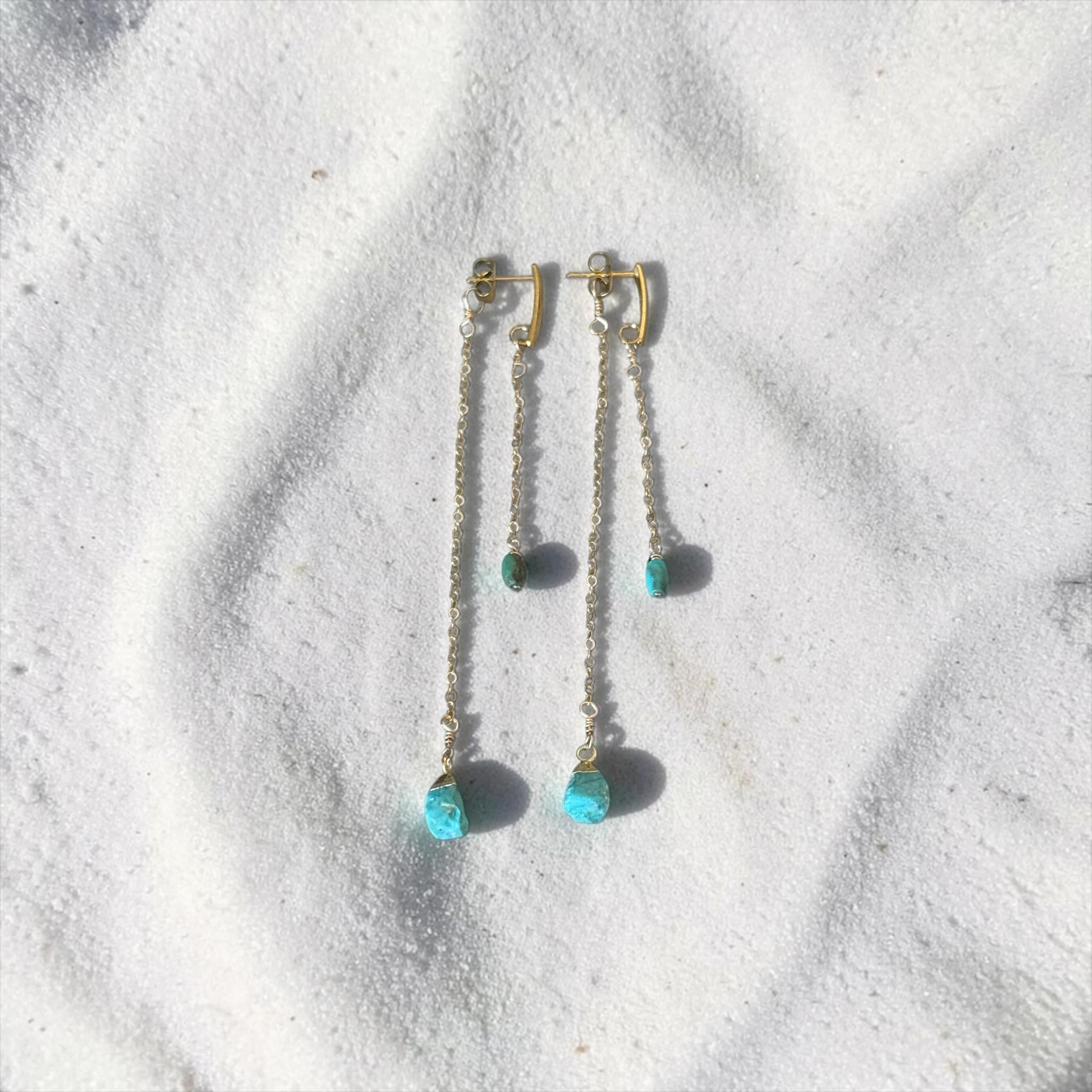 Turquoise Drip Earrings