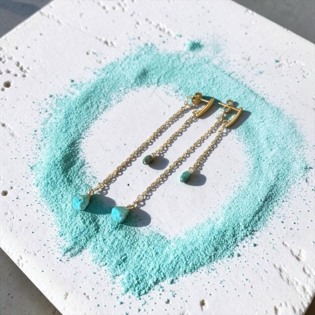 Turquoise Drip Earrings