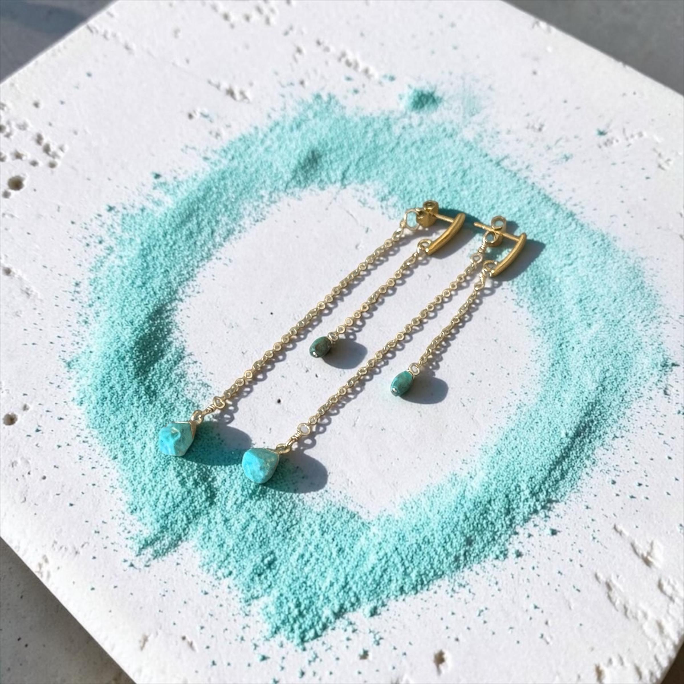 Turquoise Drip Earrings