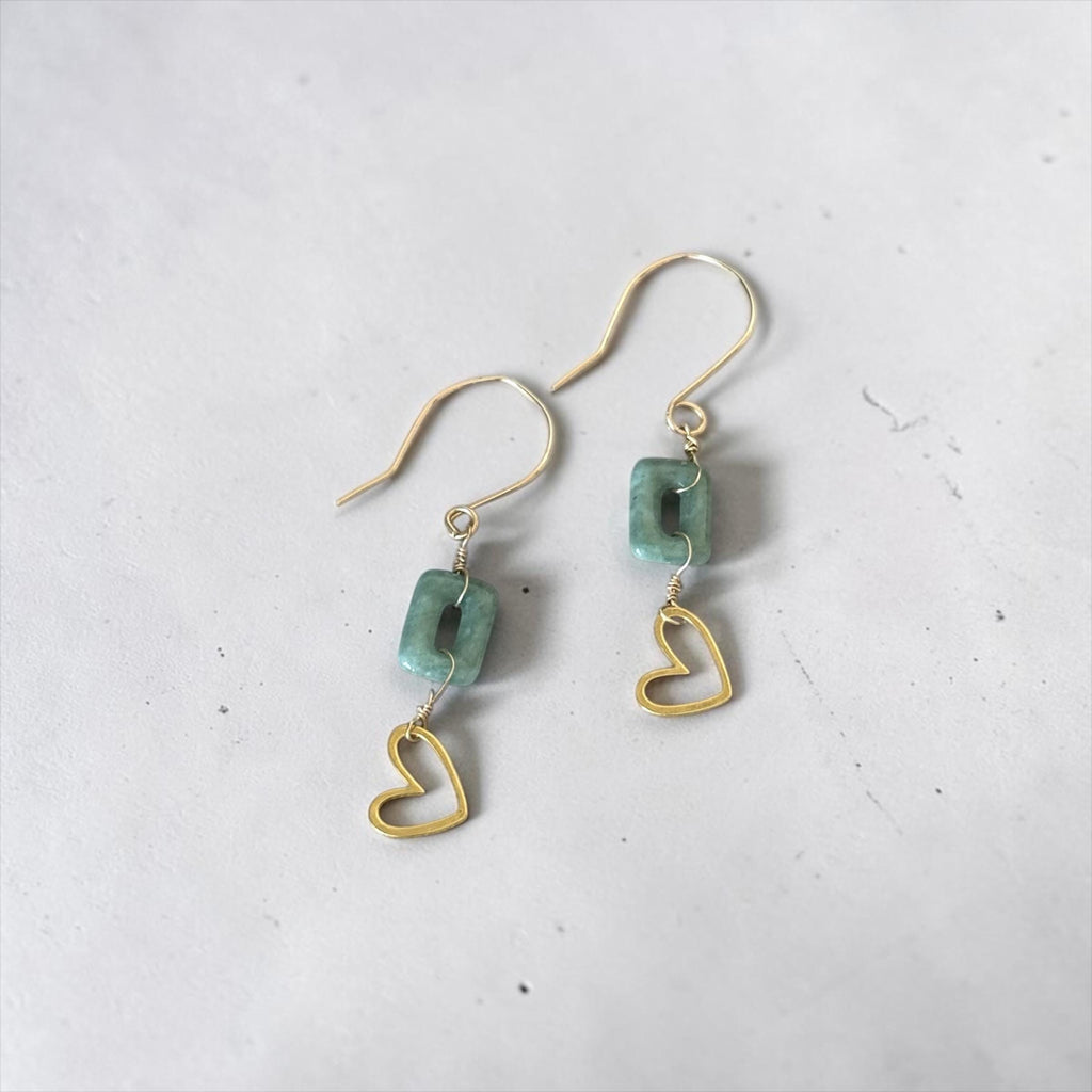Jaded Hearts Earrings