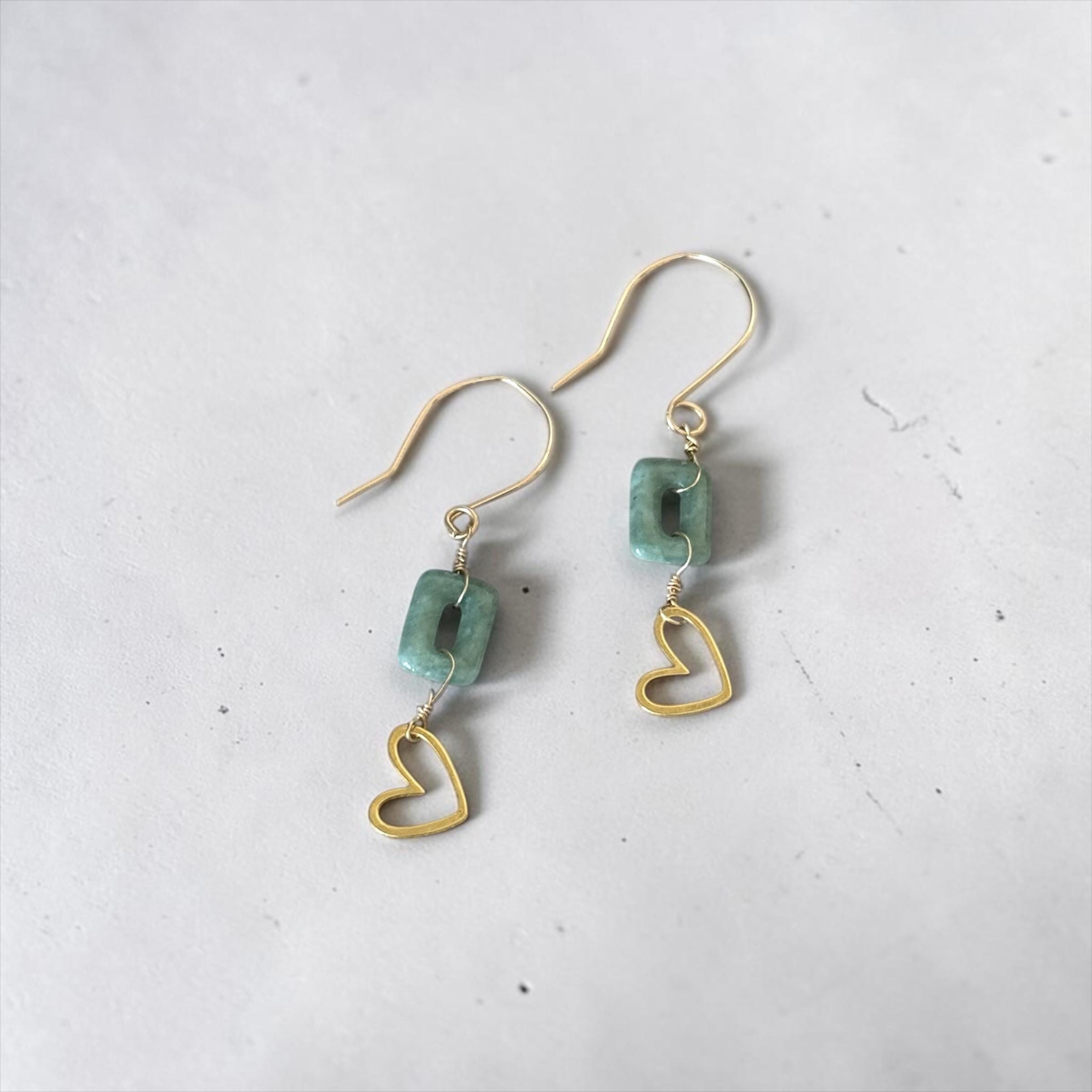 Jaded Hearts Earrings