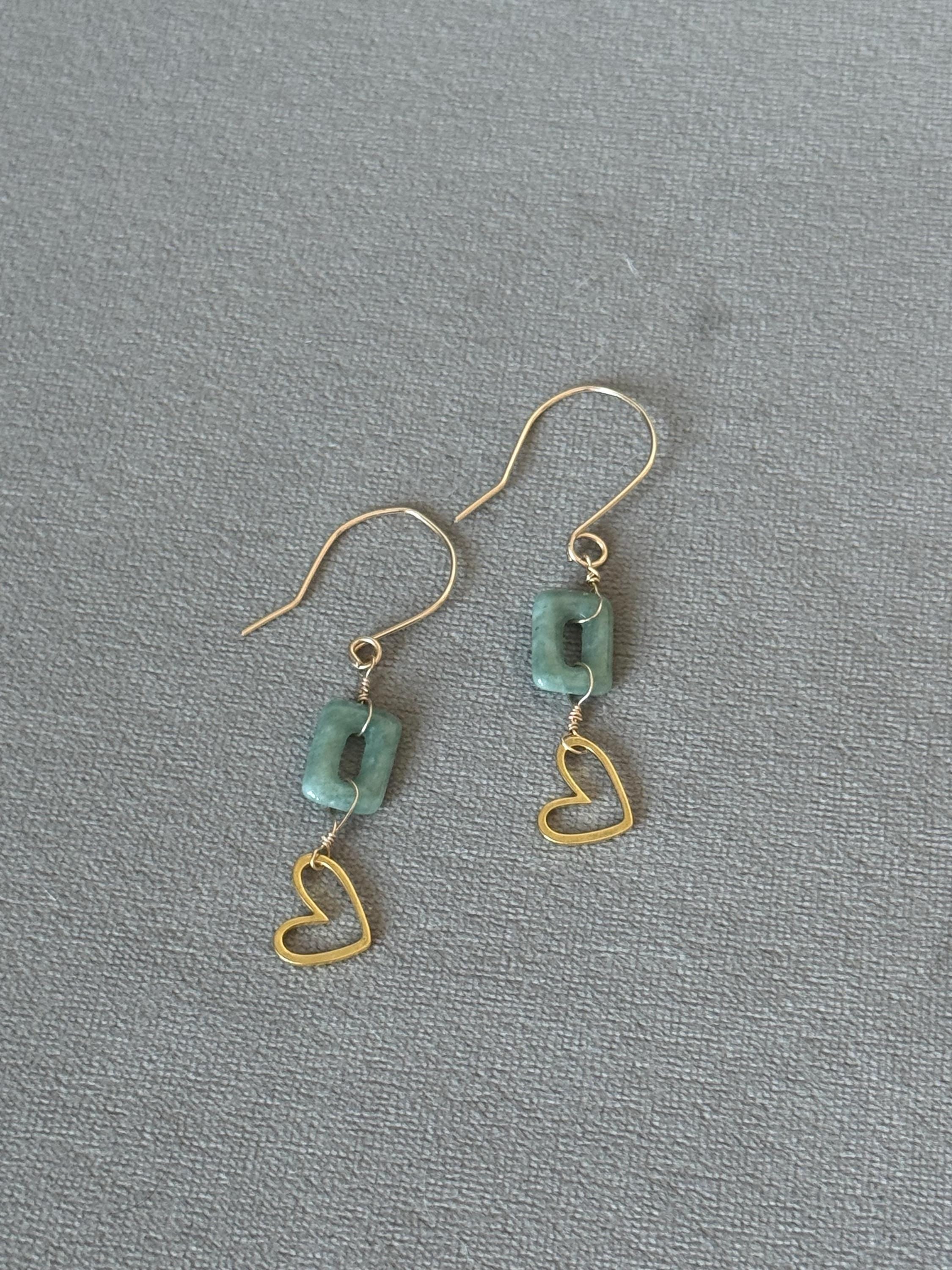 Jaded Hearts Earrings