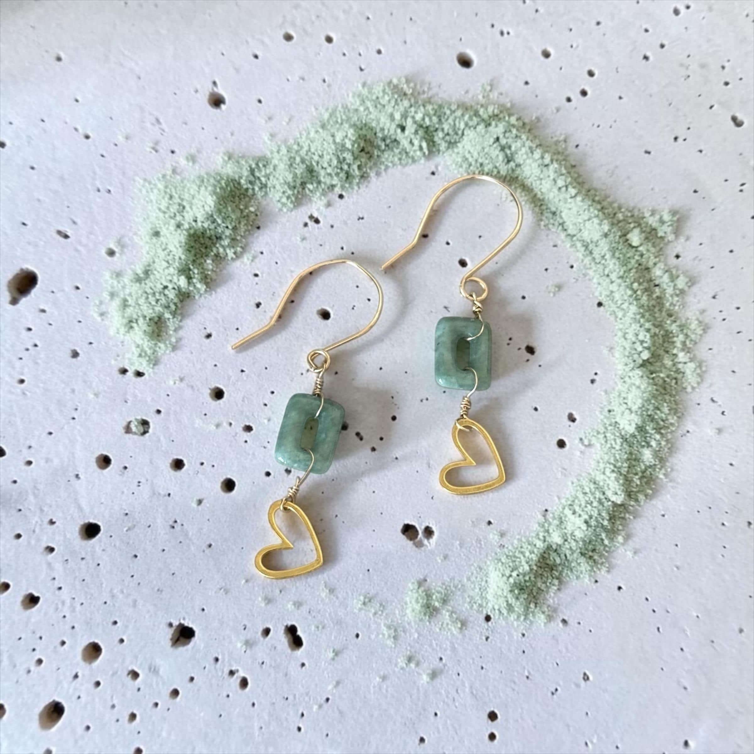 Jaded Hearts Earrings