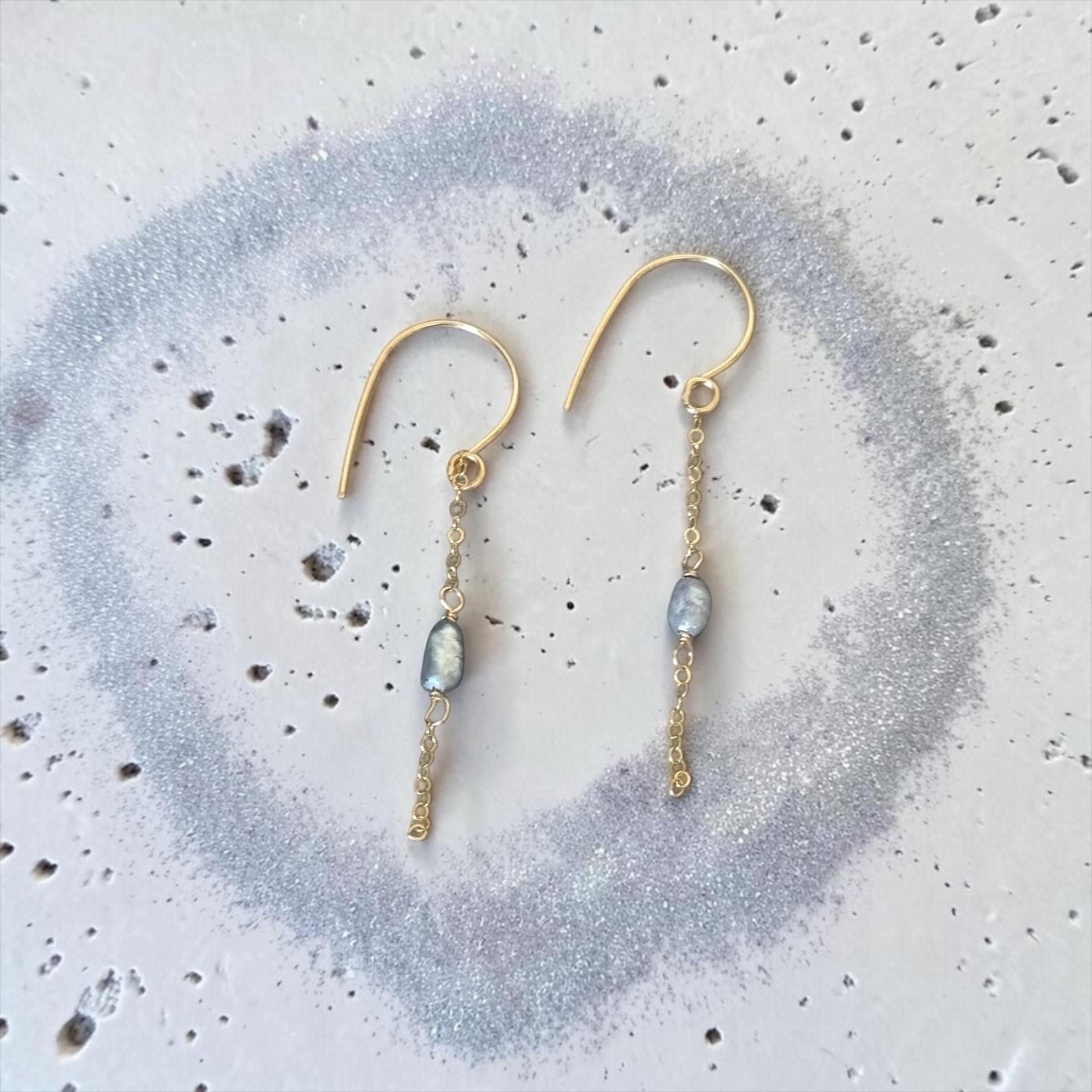 Moonlit Thread Earrings