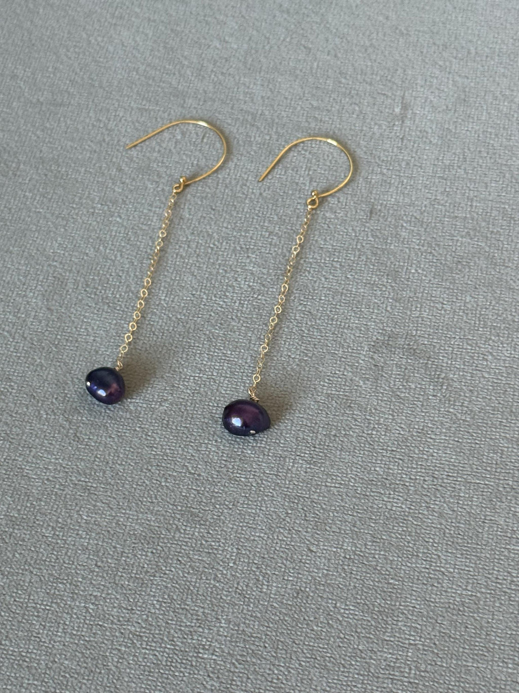 Purple Pearl After Dark Earrings