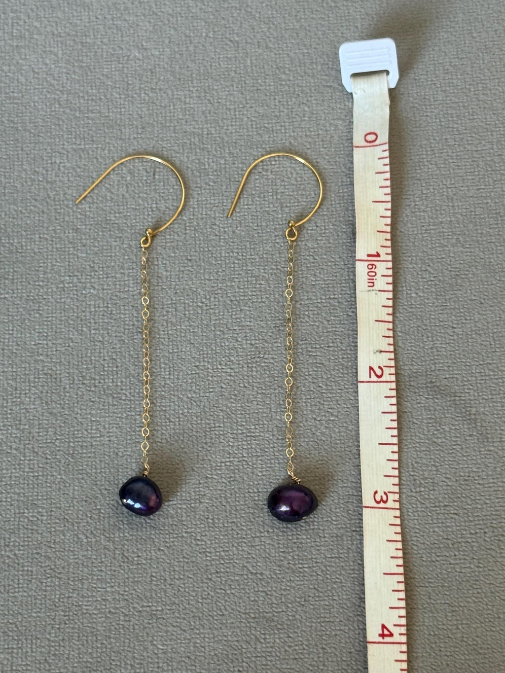 Purple Pearl After Dark Earrings