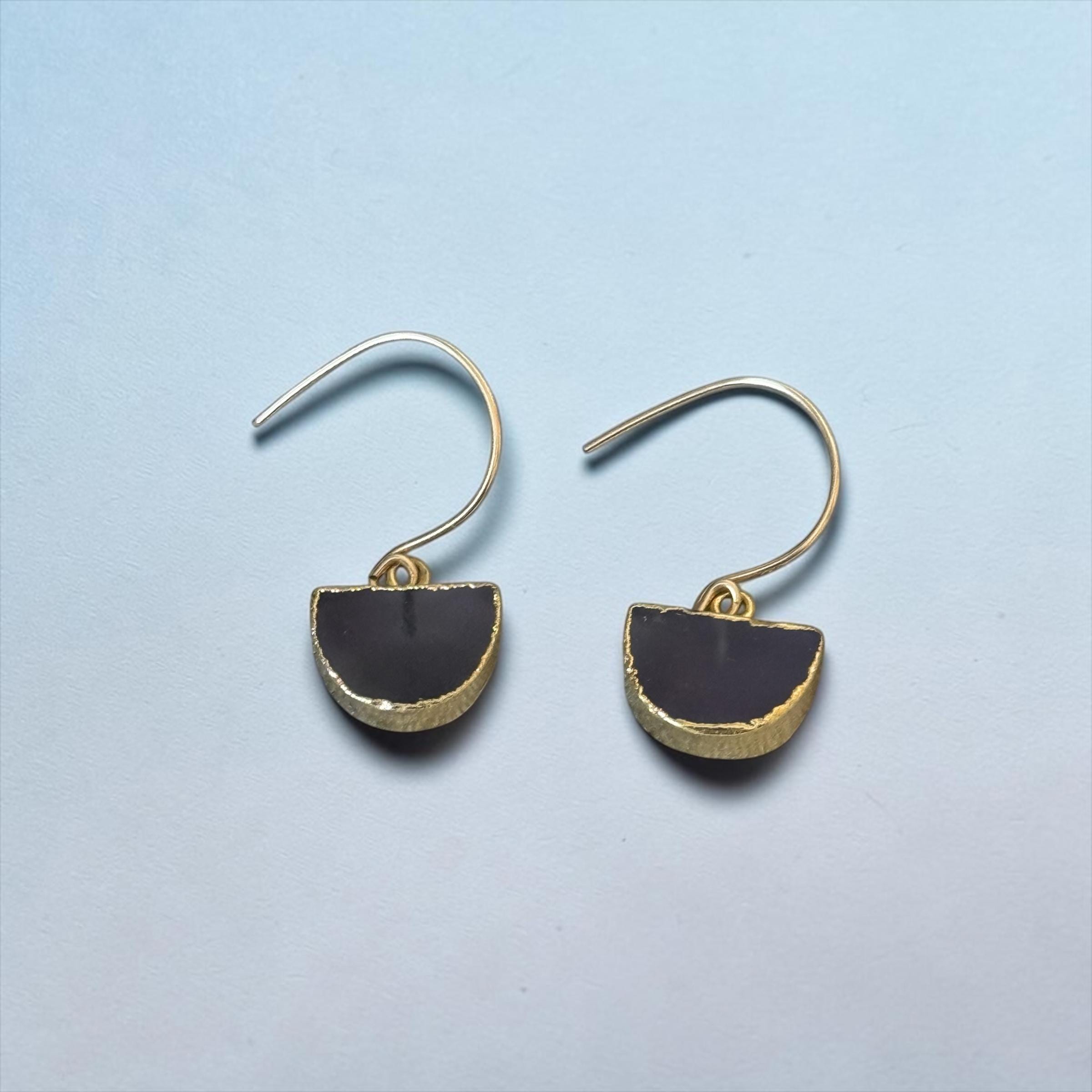 Smoke & Gold Earrings