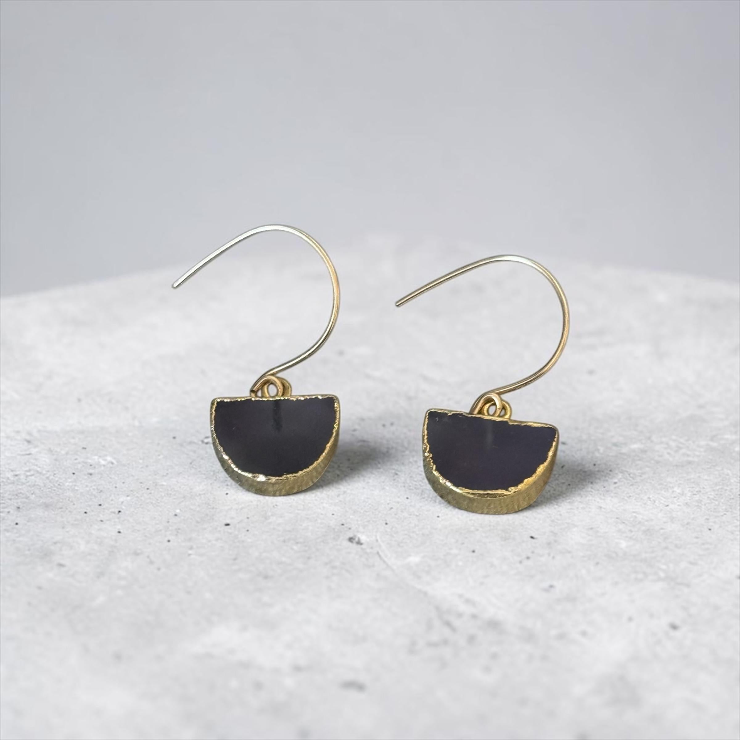 Smoke & Gold Earrings