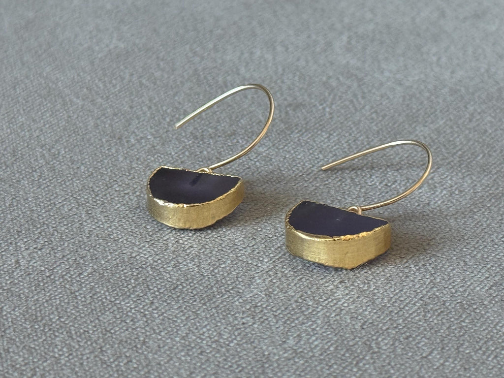 Smoke & Gold Earrings