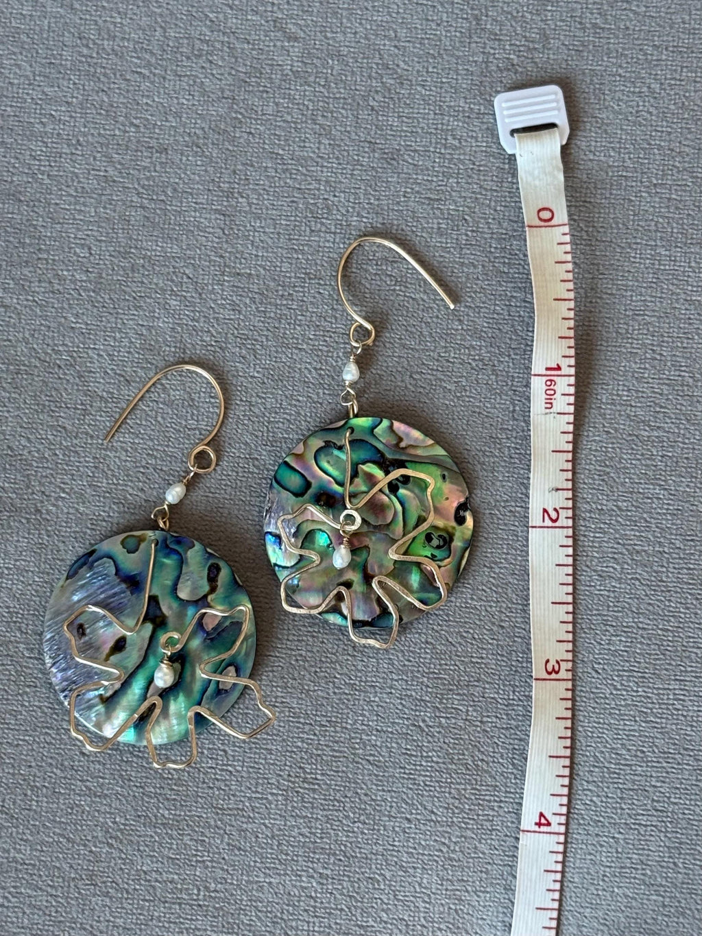 Coastal Couture - Abalone After Dark Earrings