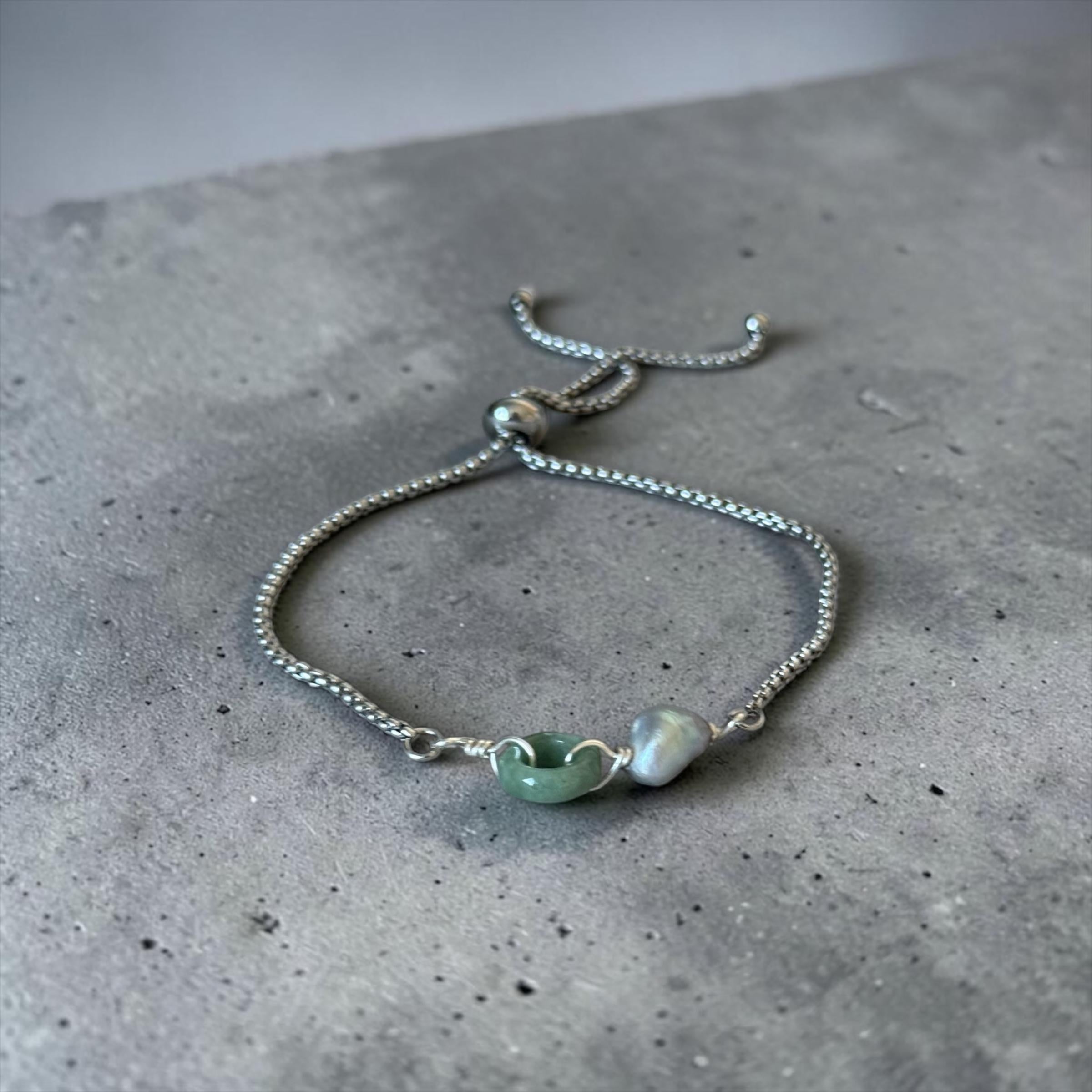 Jade After Dark Bolo Bracelet