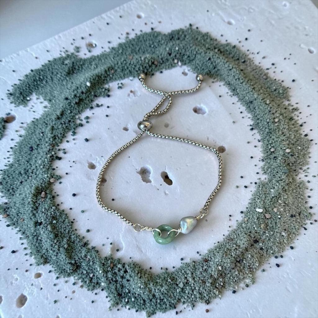 Jade After Dark Bolo Bracelet