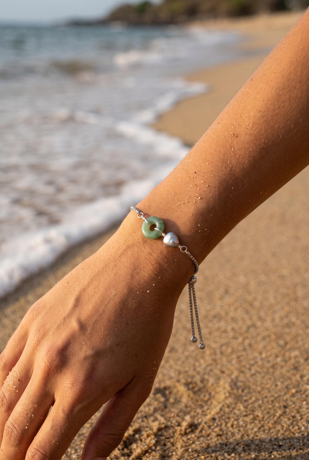 Jade After Dark Bolo Bracelet
