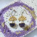 Midnight Lotus Earrings