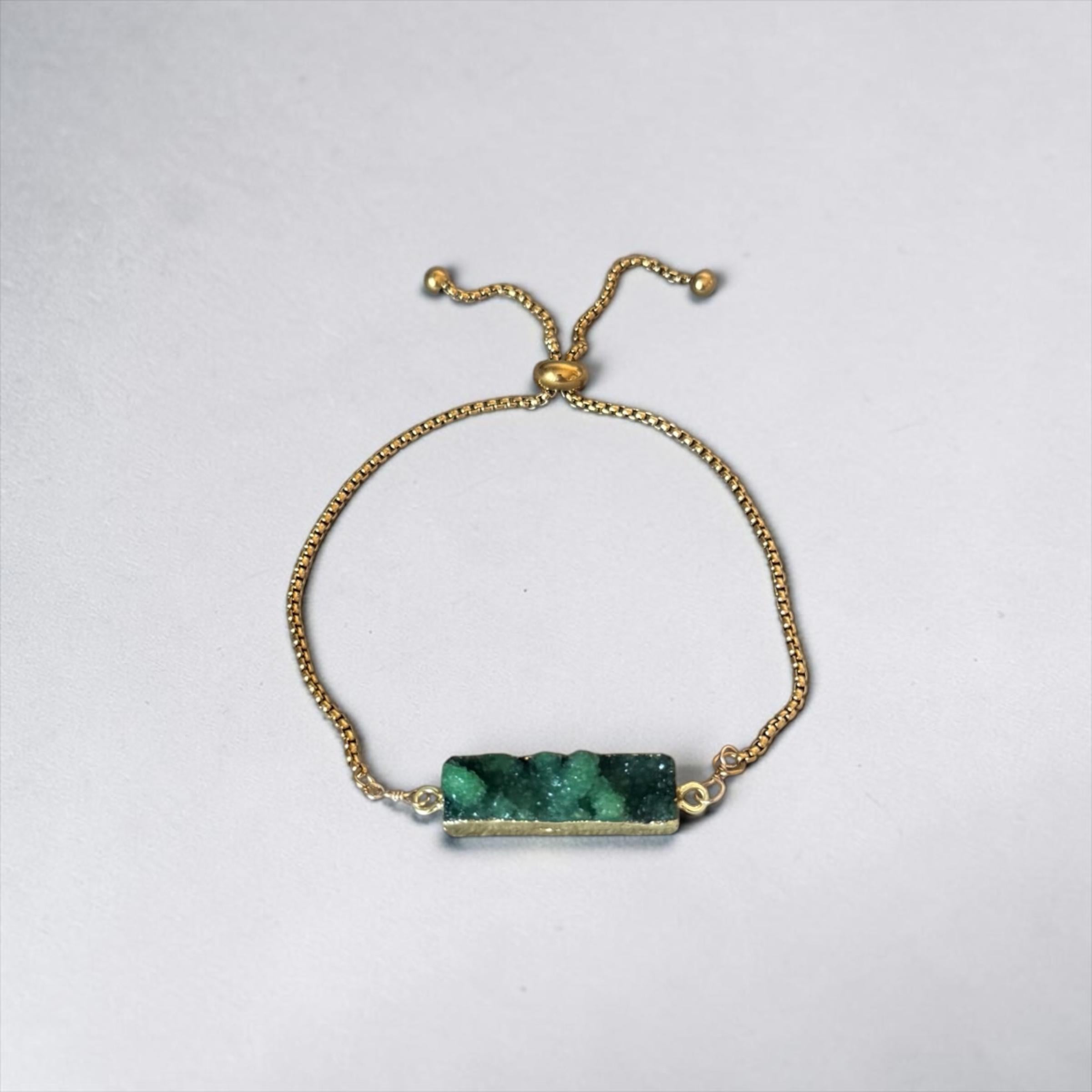 Raw Envy Stone Bolo Bracelet