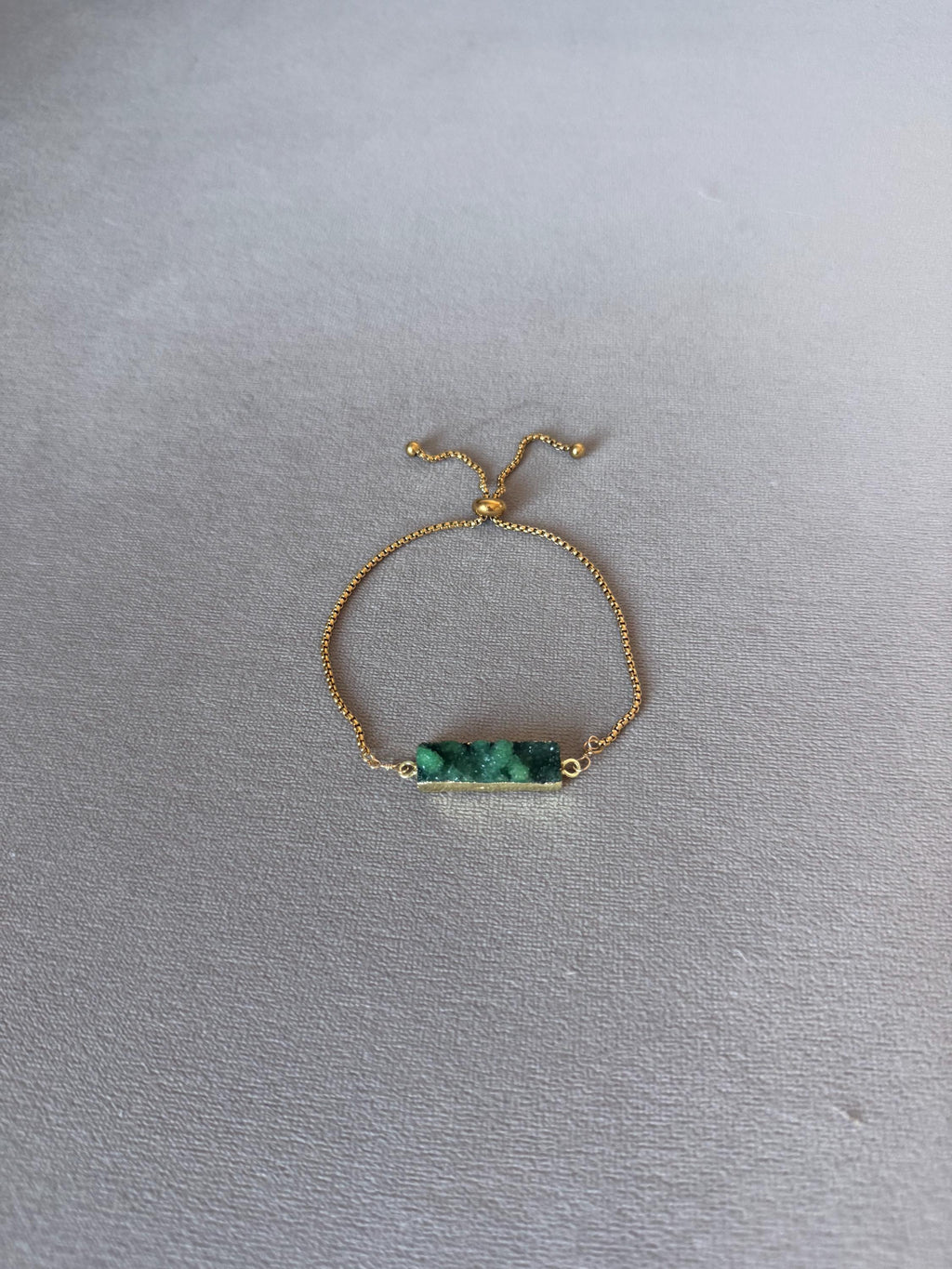 Raw Envy Stone Bolo Bracelet