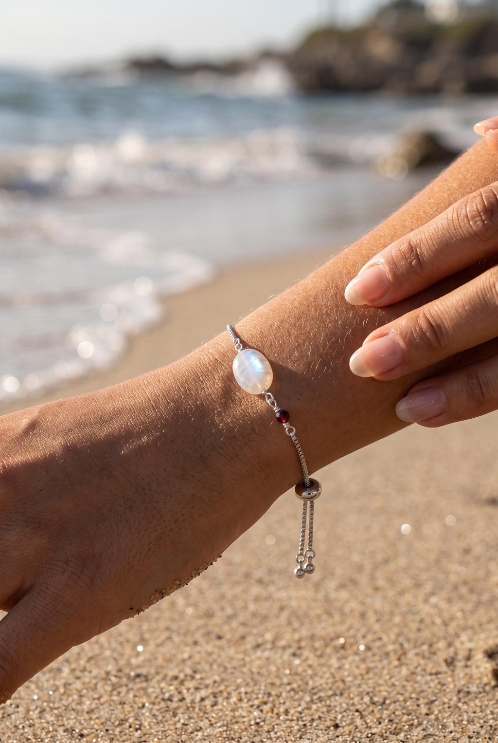 Moonlit Pearl Bolo Bracelet