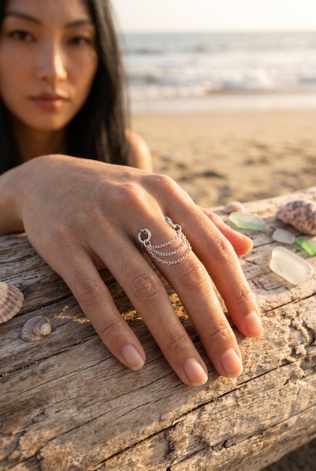 Silver After Dark Ring