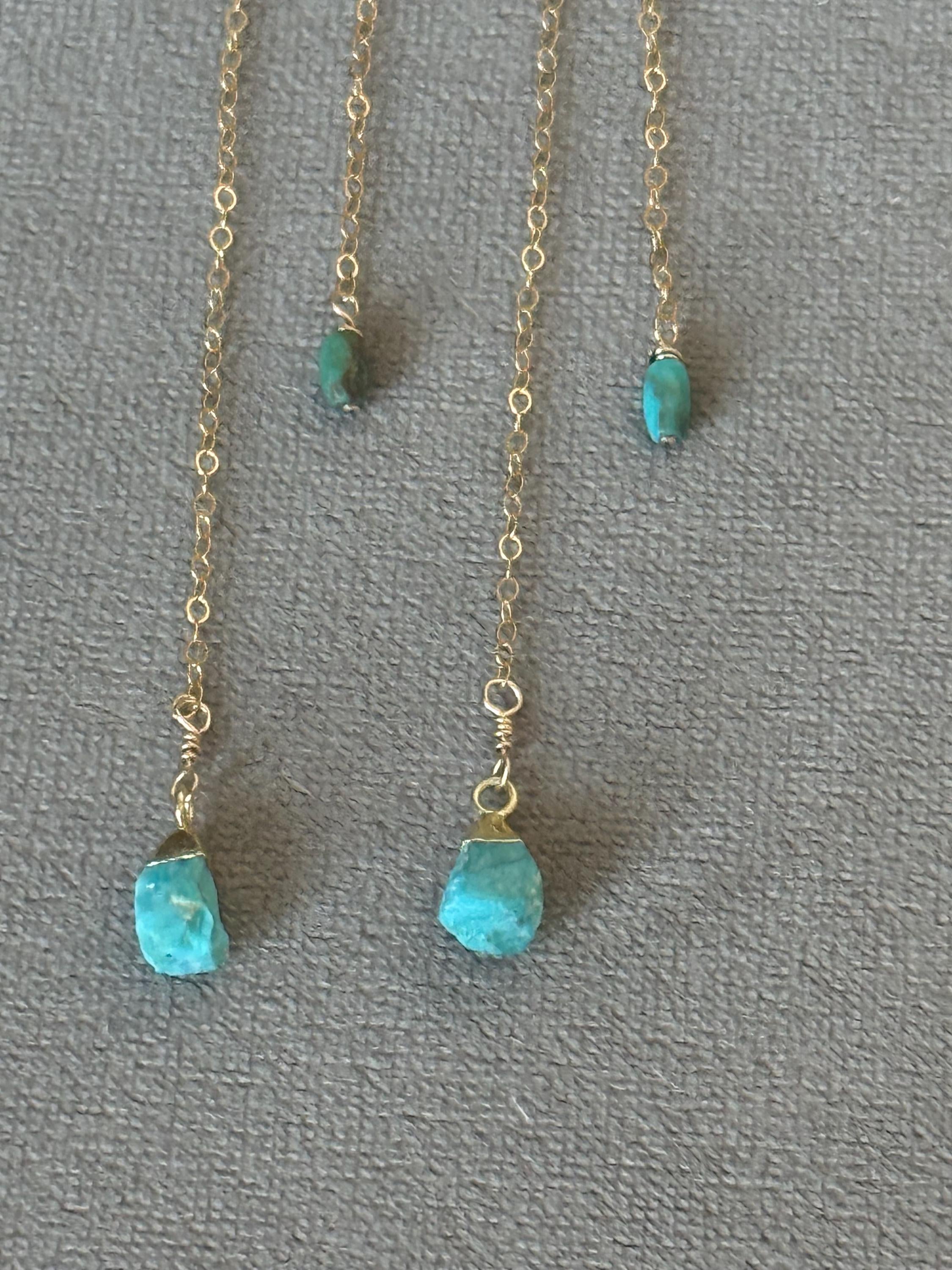Turquoise Drip Earrings