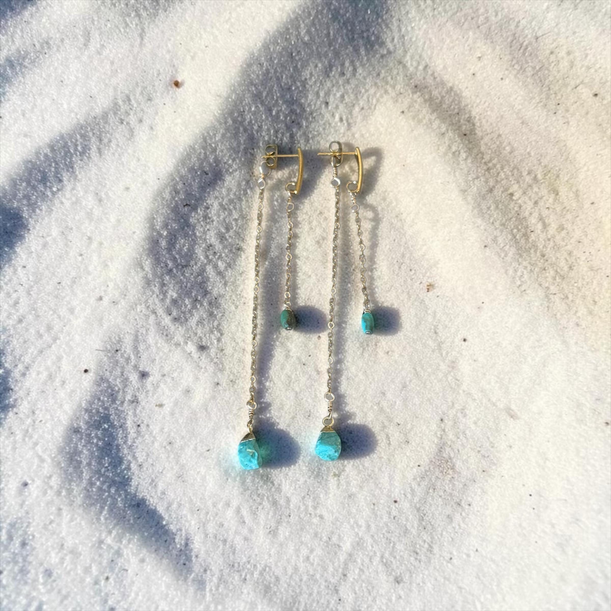 Turquoise Drip Earrings