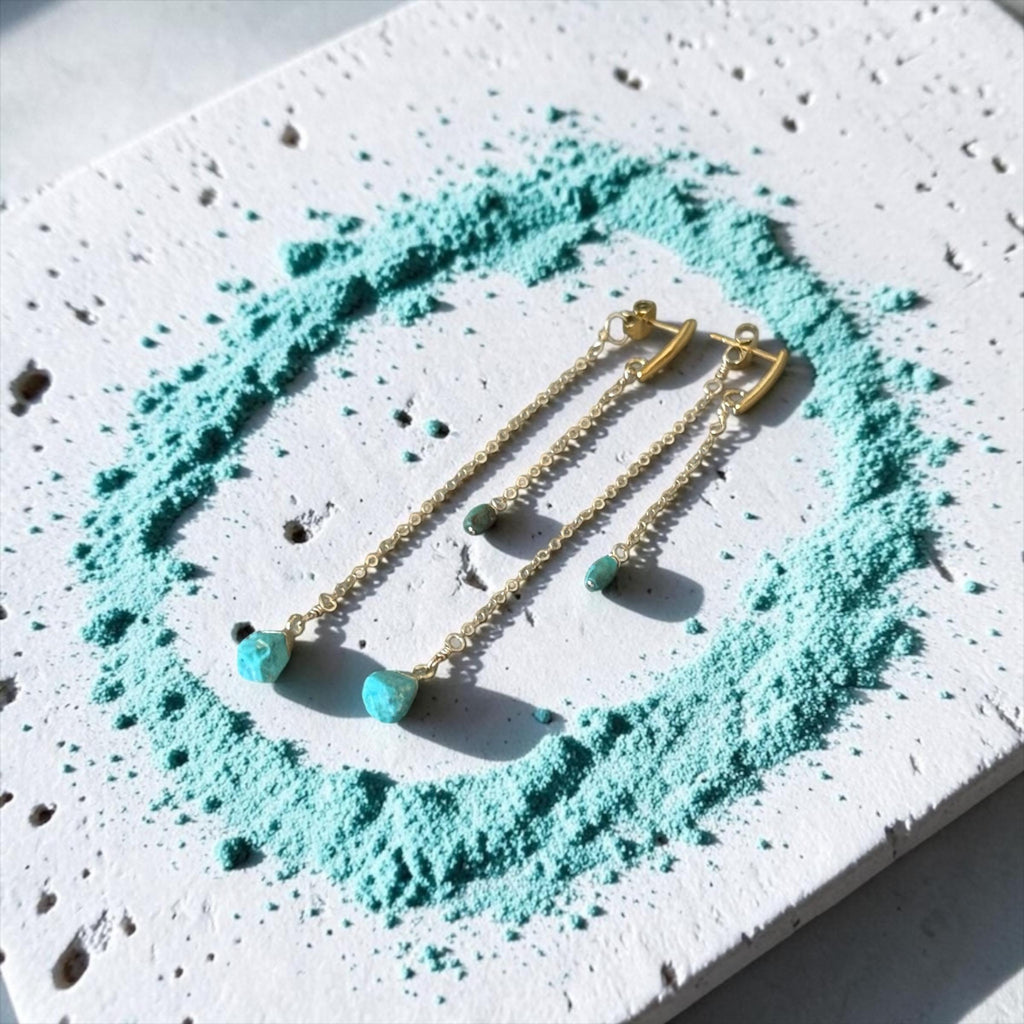 Turquoise Drip Earrings