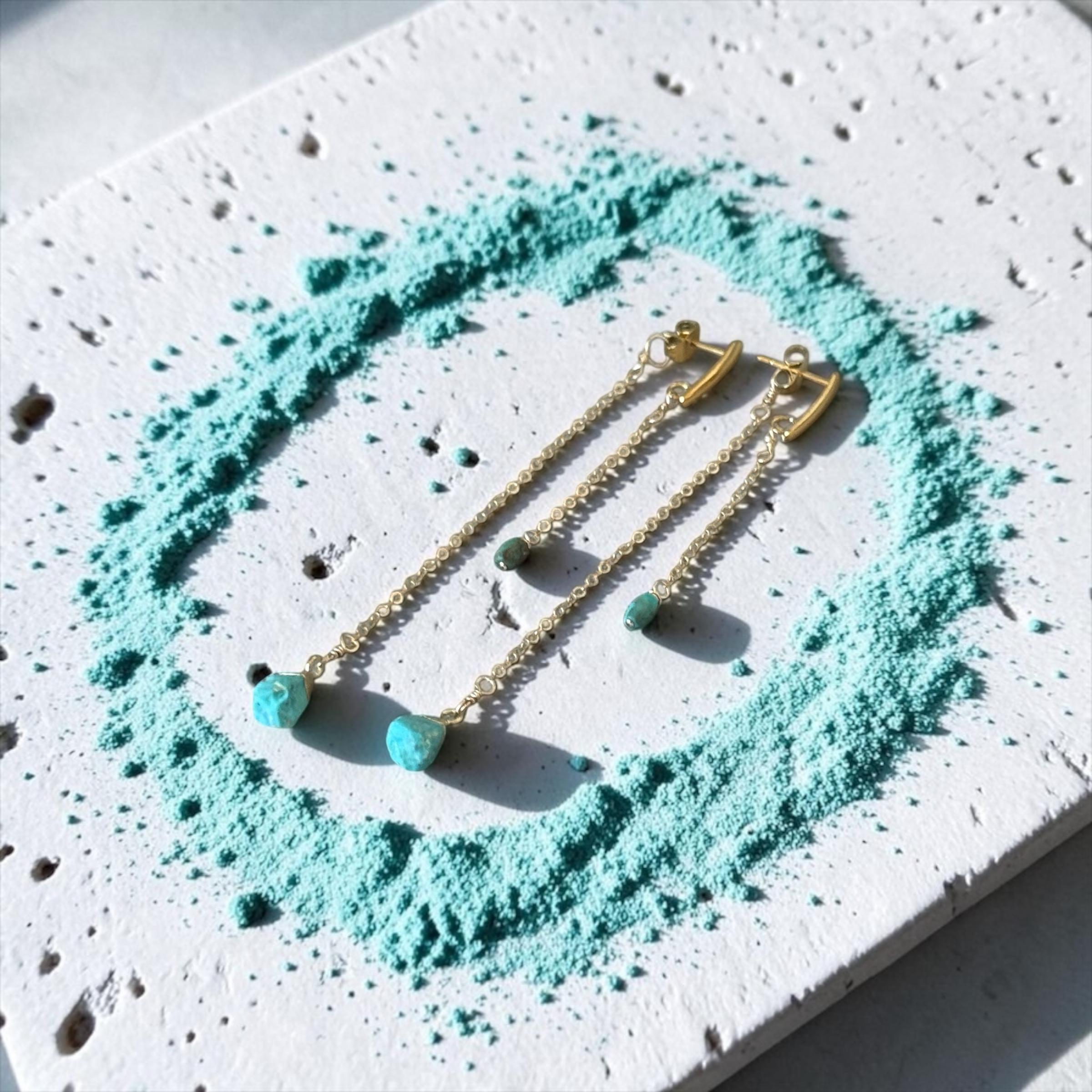 Turquoise Drip Earrings