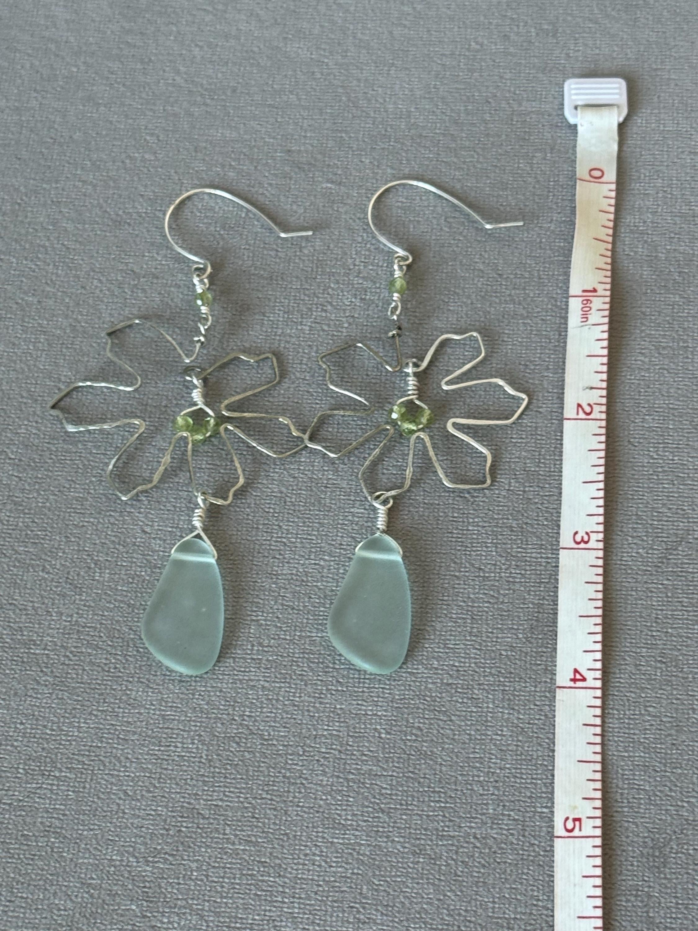 Coastal Couture - Sea Glass Bloom Earrings