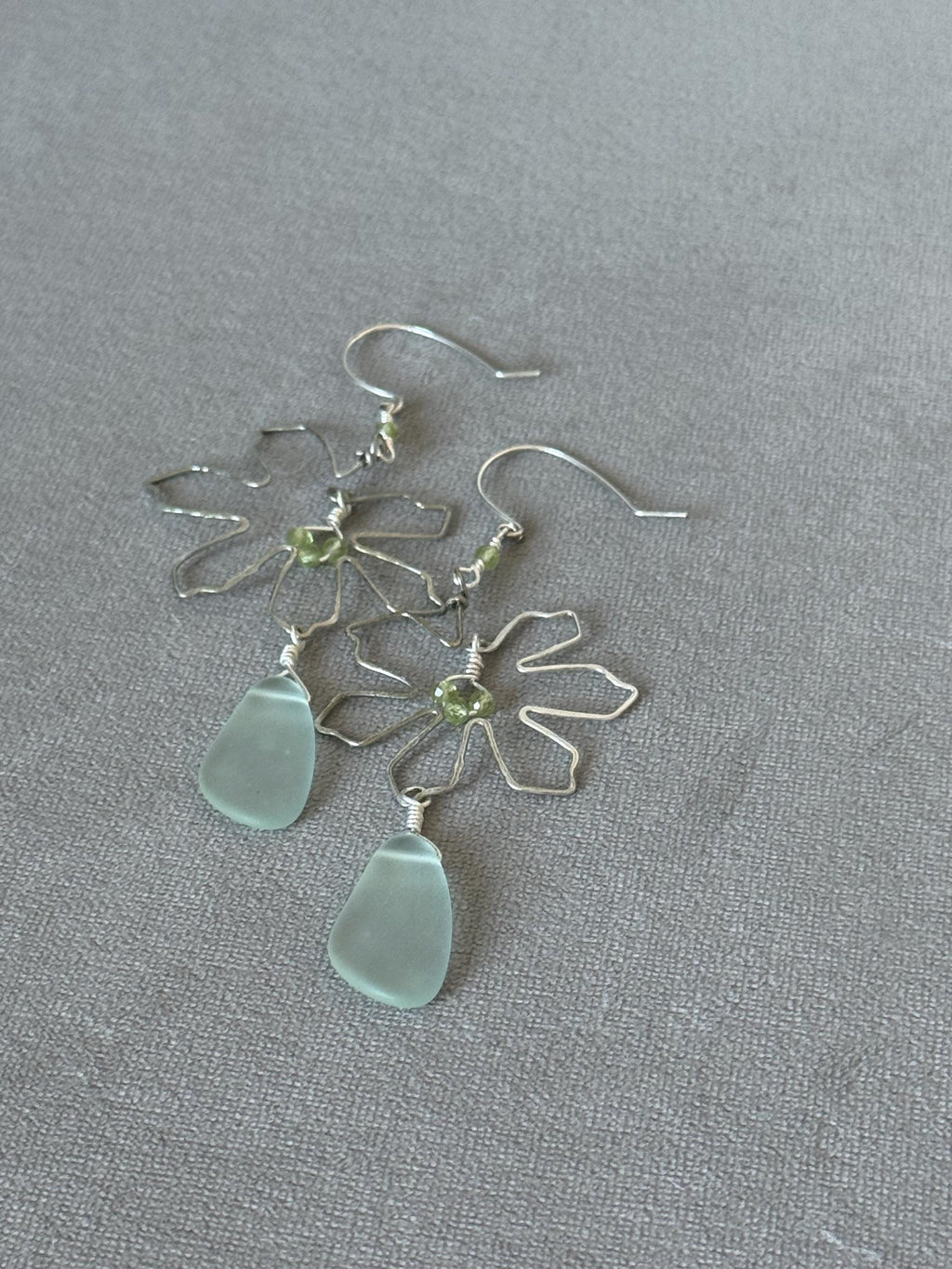 Coastal Couture - Sea Glass Bloom Earrings