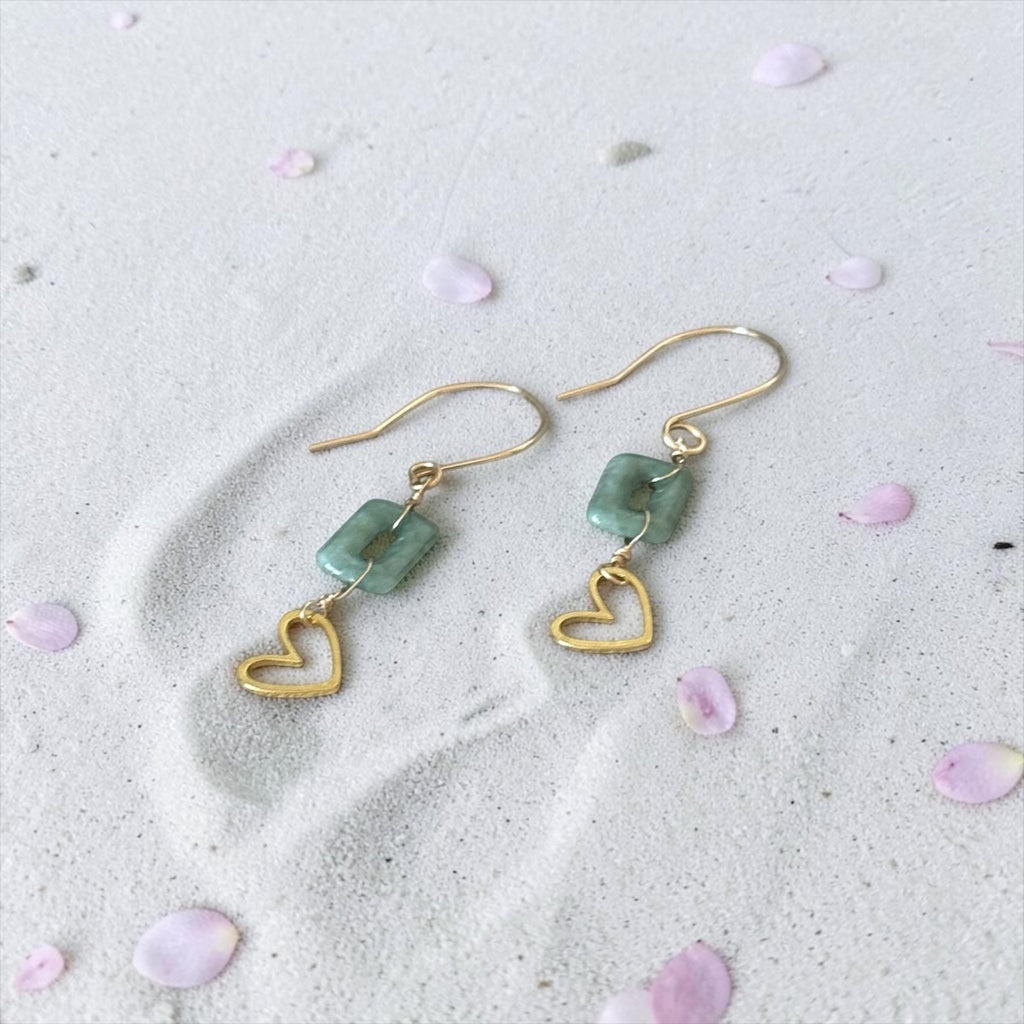Jaded Hearts Earrings