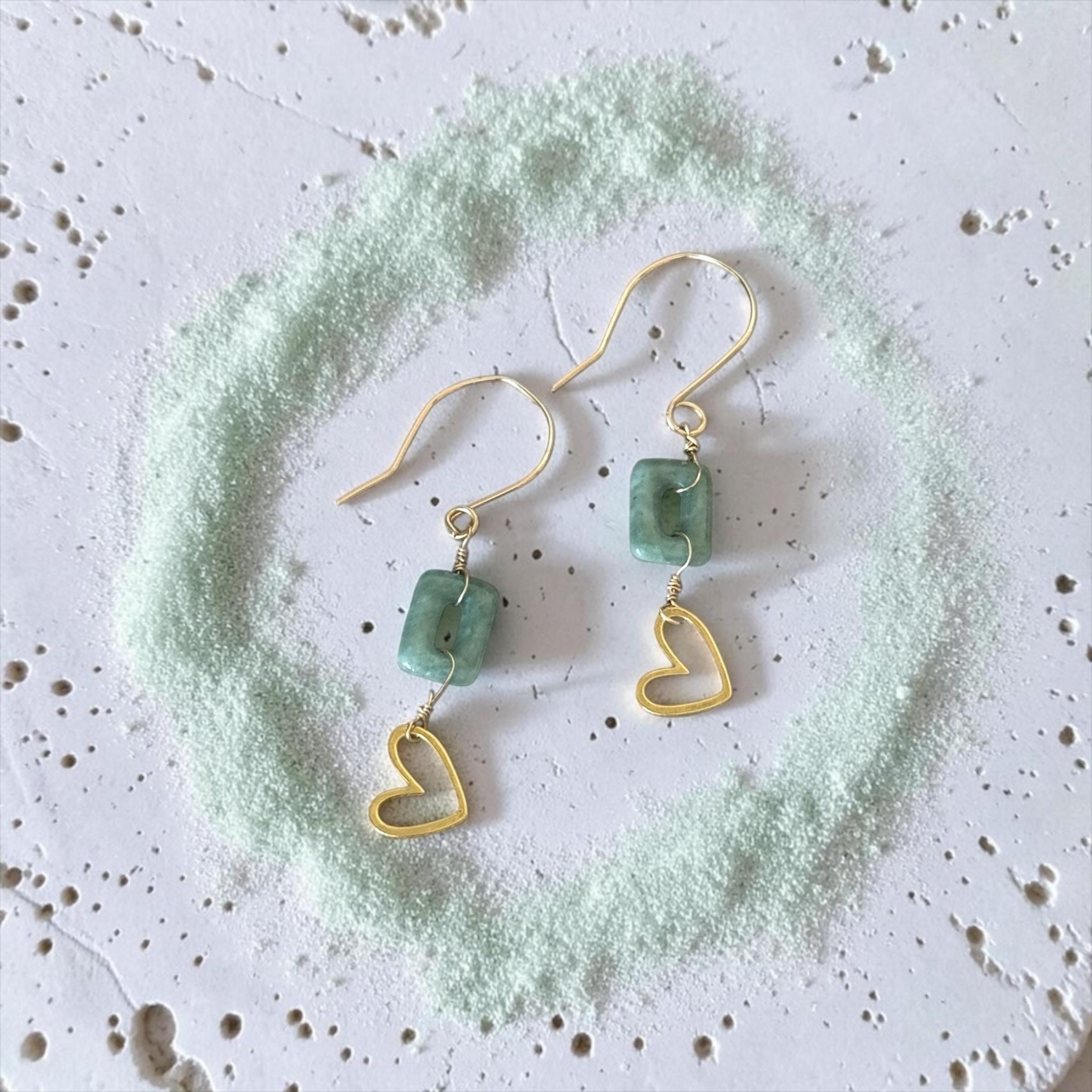 Jaded Hearts Earrings