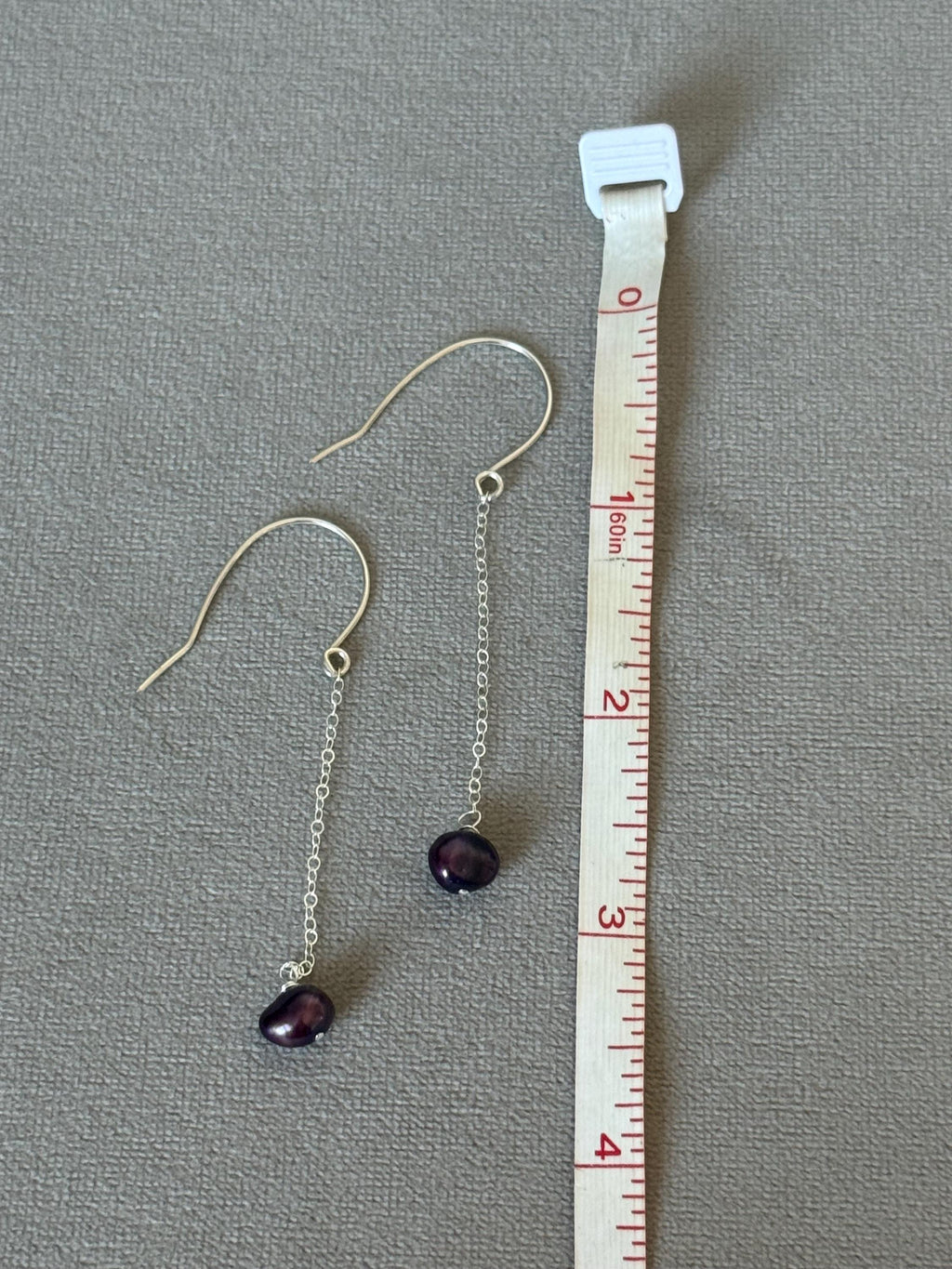 Midnight Pearl Drop Earrings