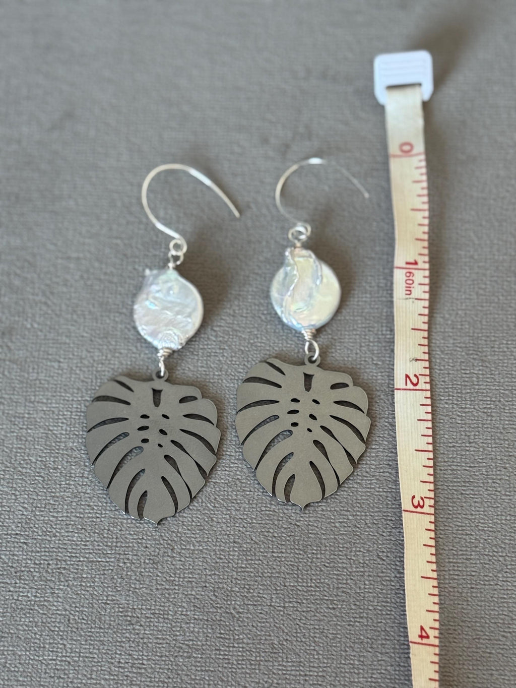 Silver Tropic Pearl Earrings