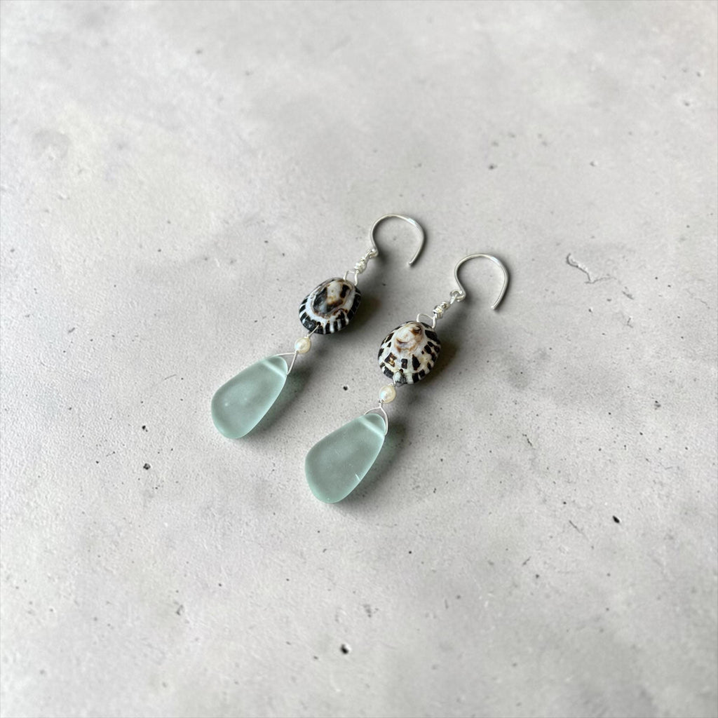 Ocean Muse Sea Glass Earrings