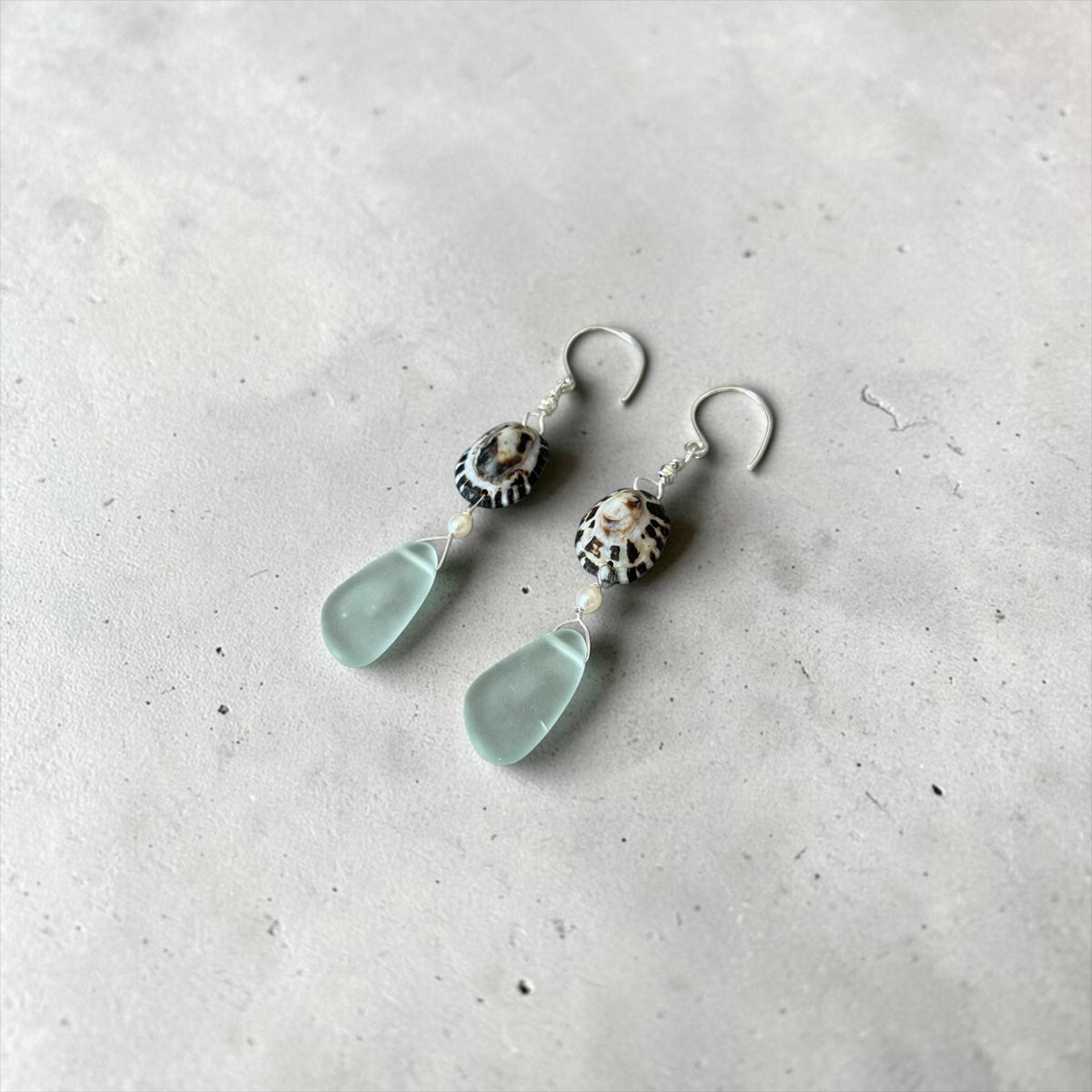Ocean Muse Sea Glass Earrings