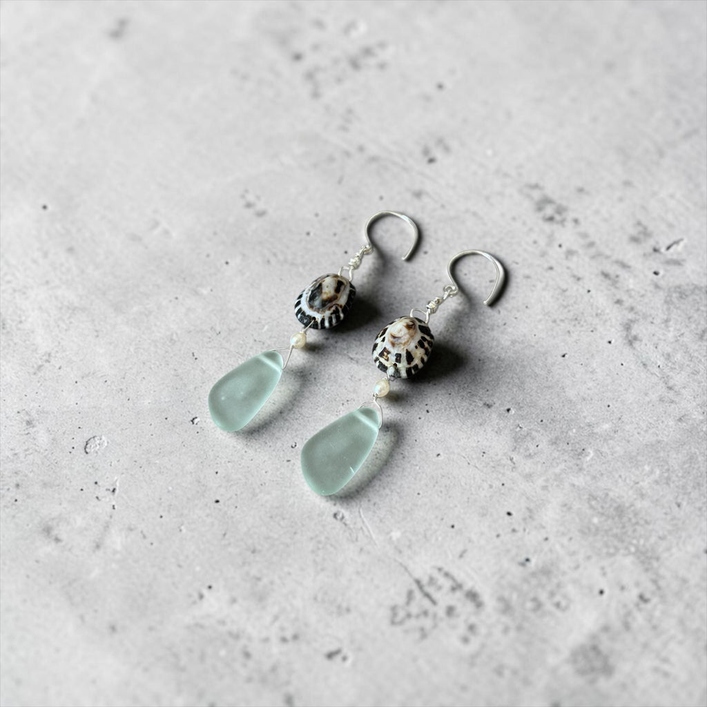 Ocean Muse Sea Glass Earrings