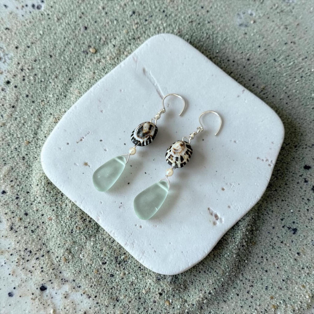 Ocean Muse Sea Glass Earrings