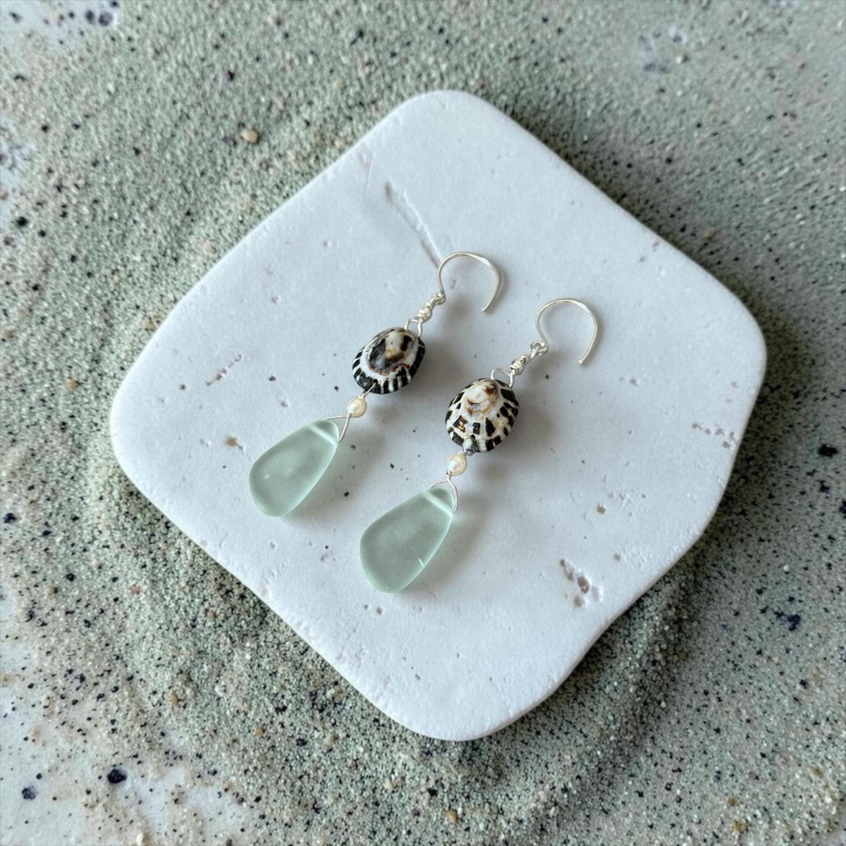 Ocean Muse Sea Glass Earrings