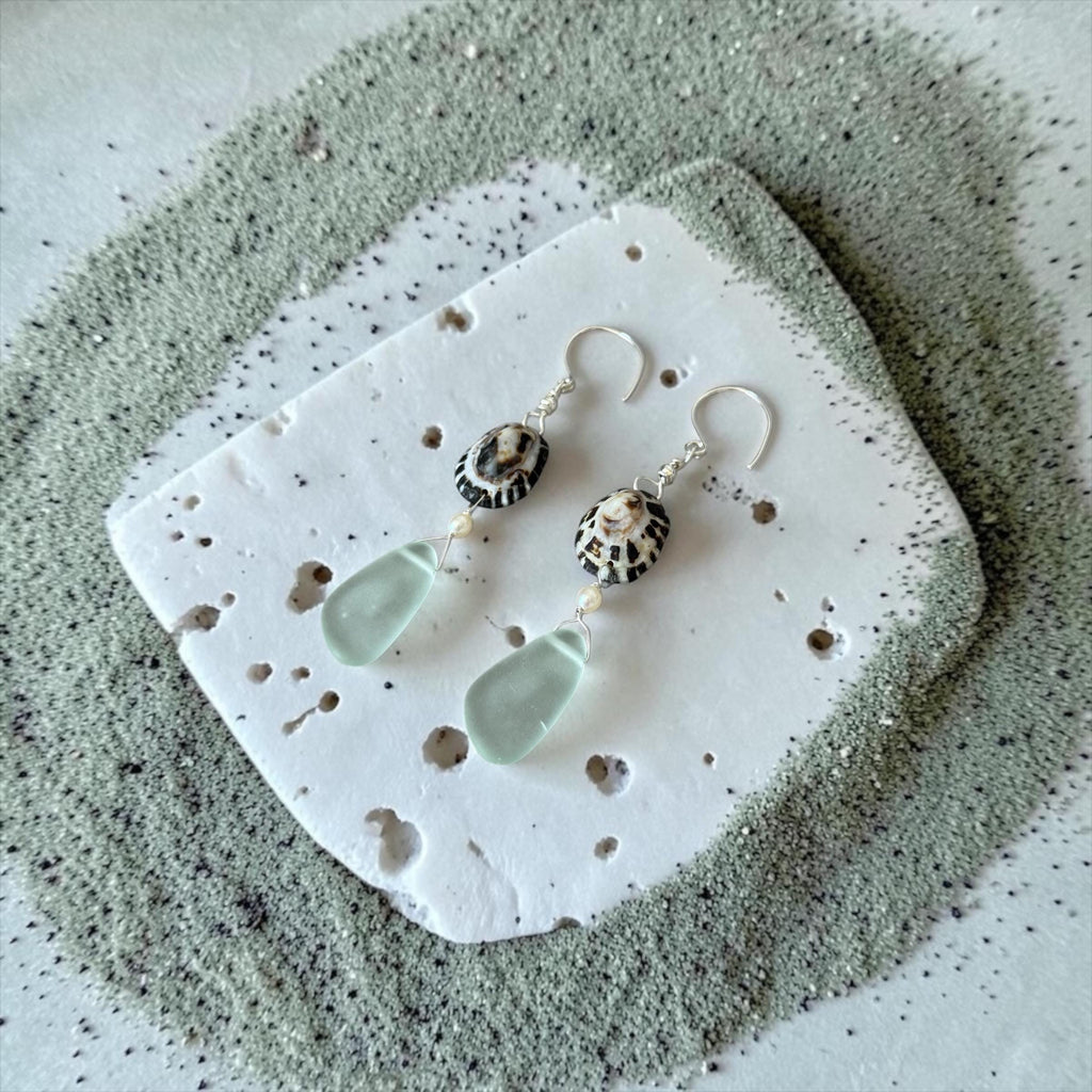 Ocean Muse Sea Glass Earrings