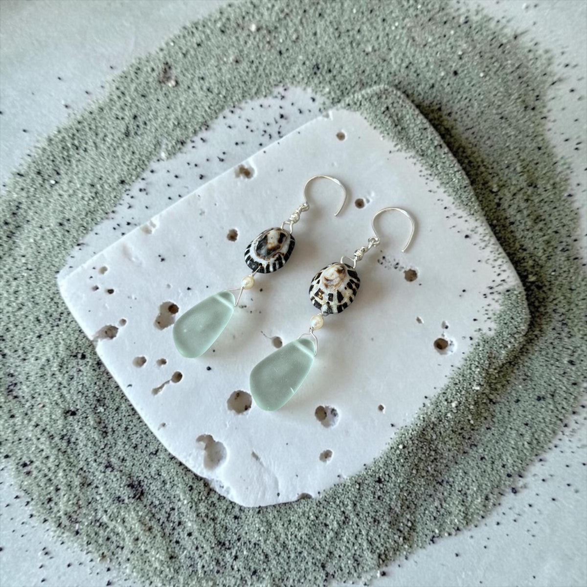 Ocean Muse Sea Glass Earrings
