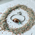 Sea Goddess Cowrie Bolo Bracelet - Sterling Silver