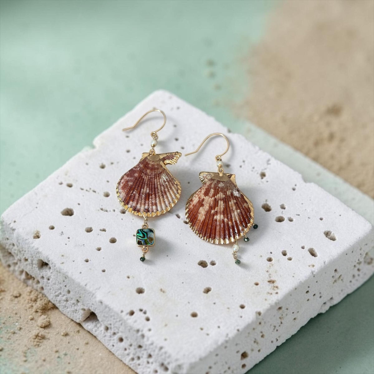 Saltwater Opulence Hawaiian Shell Earrings