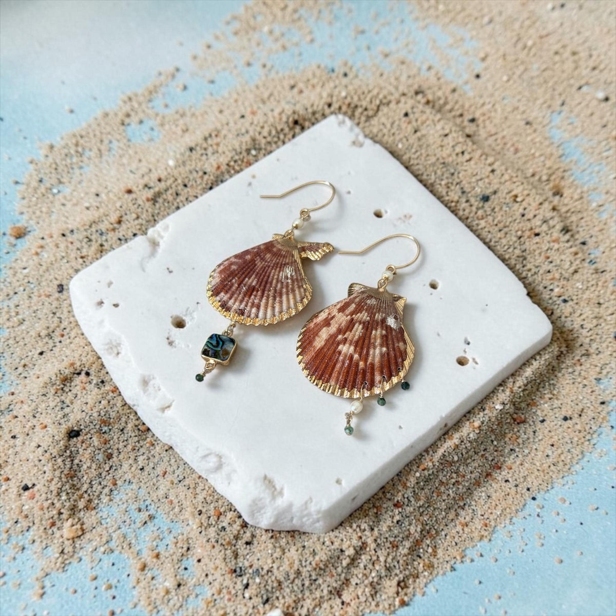 Saltwater Opulence Hawaiian Shell Earrings