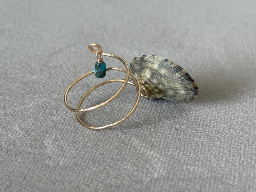 Tidal Opihi Hammered Hawaiian Ring