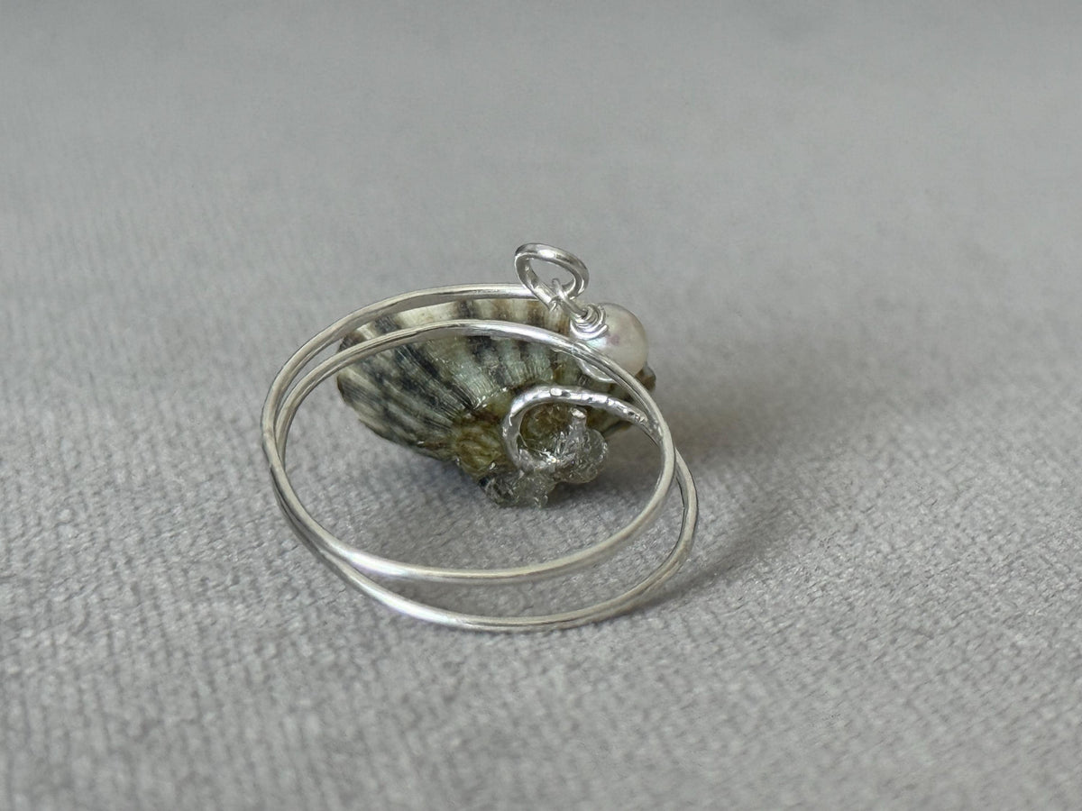 Tidal Opihi Hammered Hawaiian Ring - Sterling Silver