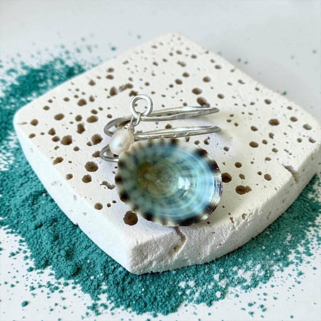 Tidal Opihi Hammered Hawaiian Ring - Sterling Silver