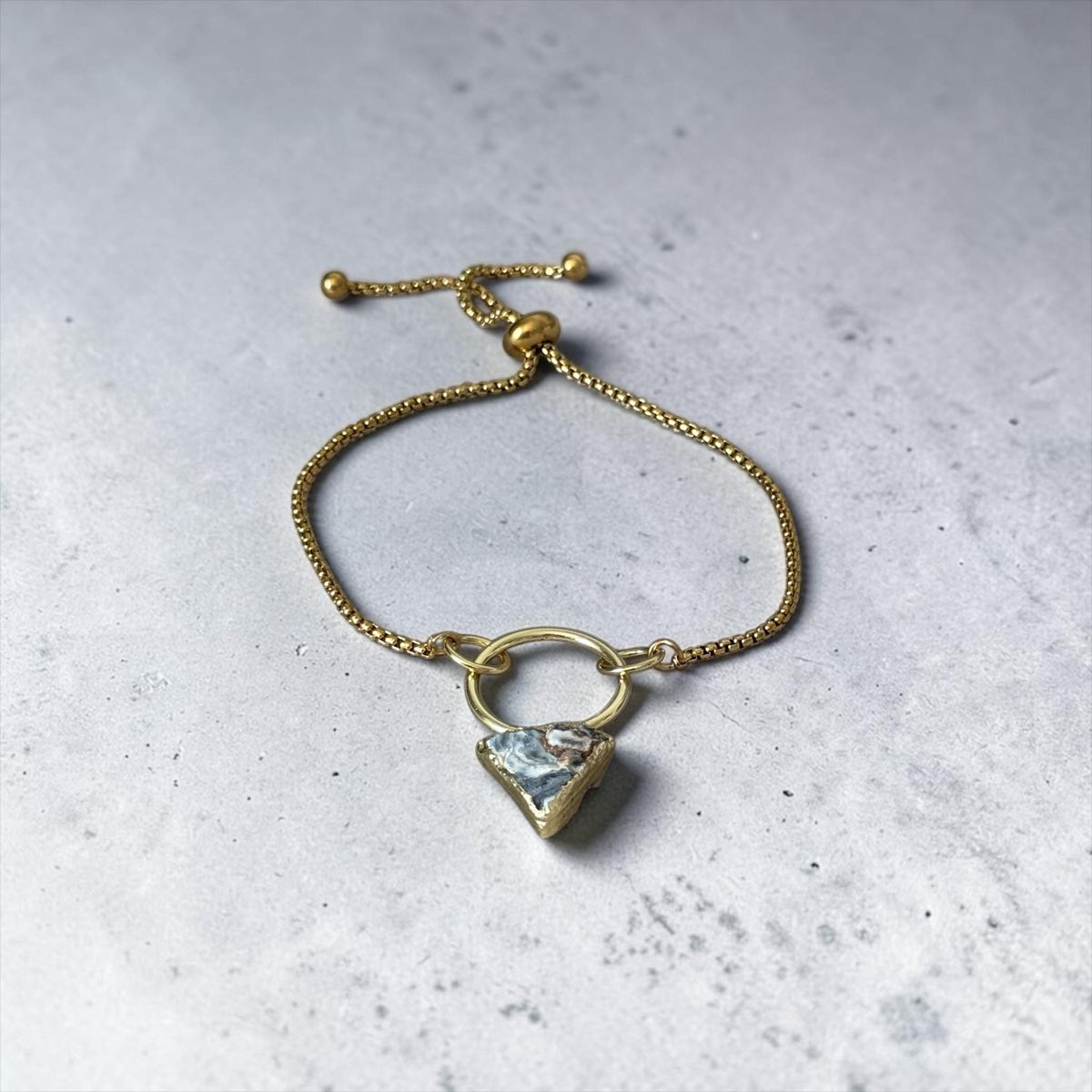 Galaxy in Gold Bolo Bracelet