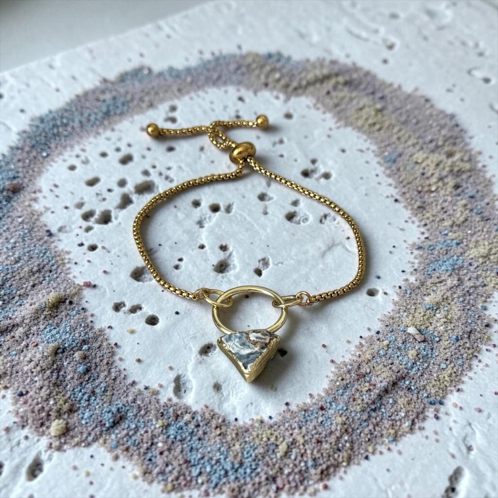 Galaxy in Gold Bolo Bracelet