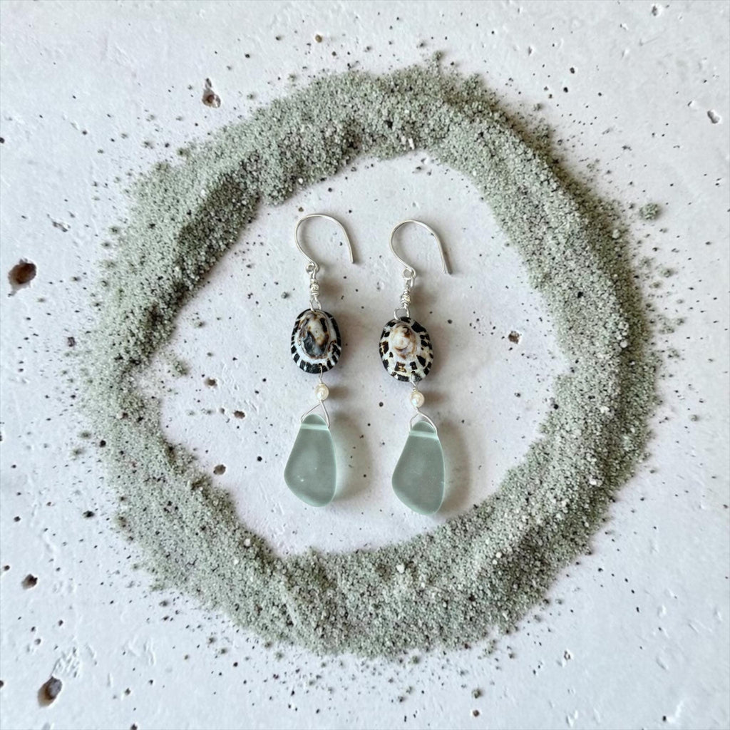 Ocean Muse Sea Glass Earrings