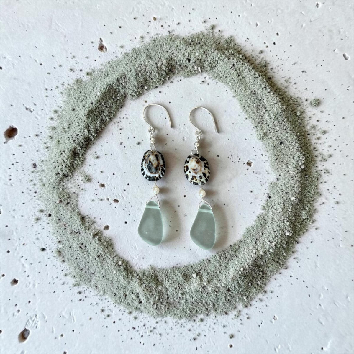 Ocean Muse Sea Glass Earrings